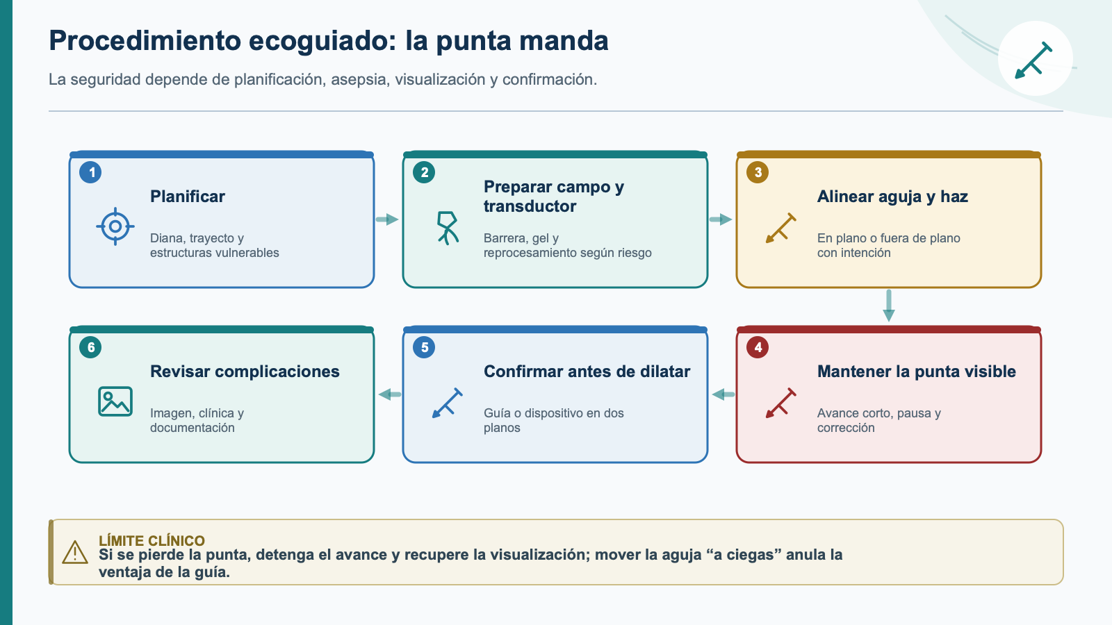 Esquema de integración clínica: Procedimientos ecoguiados